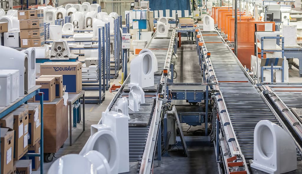 usine de fabrication de WC en céramique