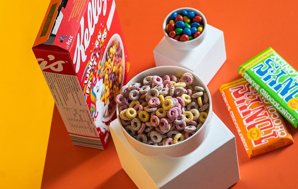 boite de Kellogg's pour le petit déjeuner