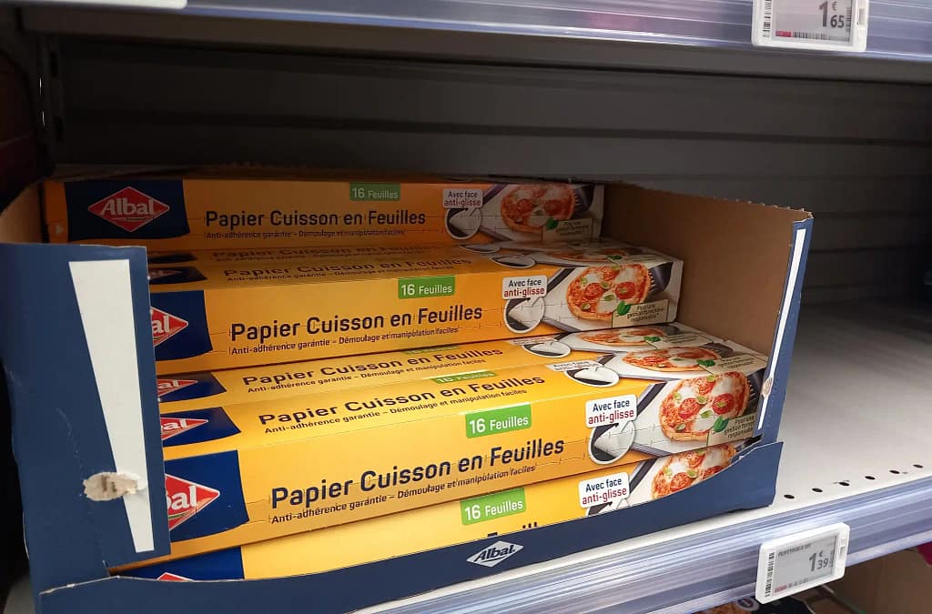 papier cuisson dans un supermarché