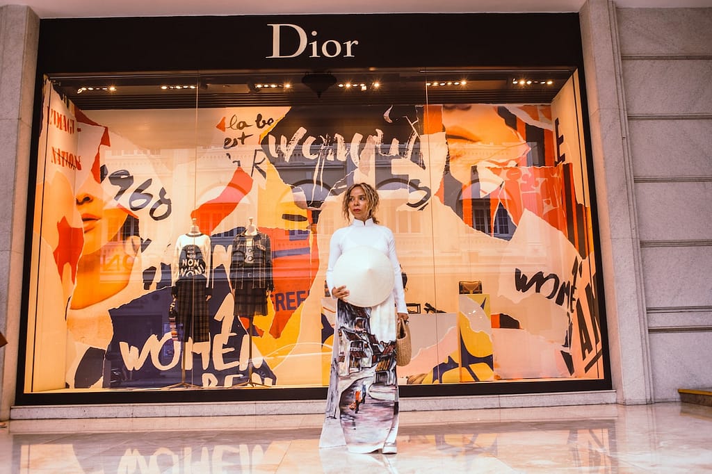 devanture d'un magasin Dior