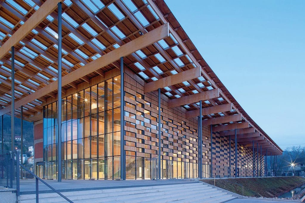 Cité des arts de Besançon par l'architecte Kengo Kuma