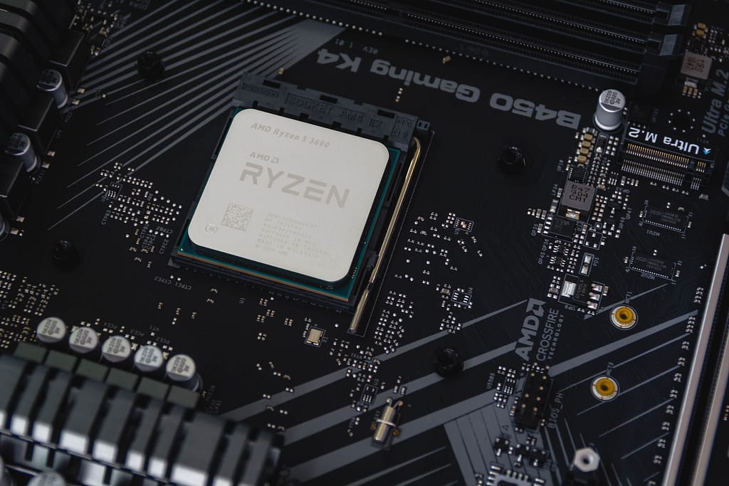 composants électronique AMD Ryzen utilisé dans un système embarqué