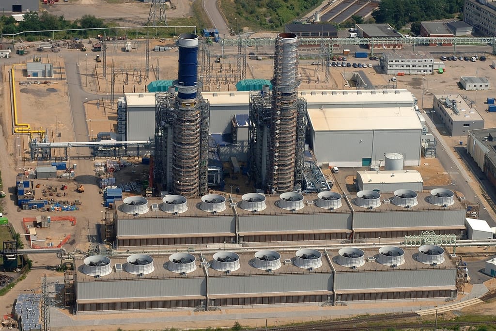 usine de production électrique à partir de gaz naturel