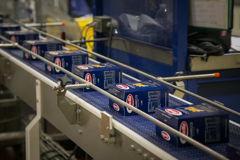 intérieur d'une usine barilla