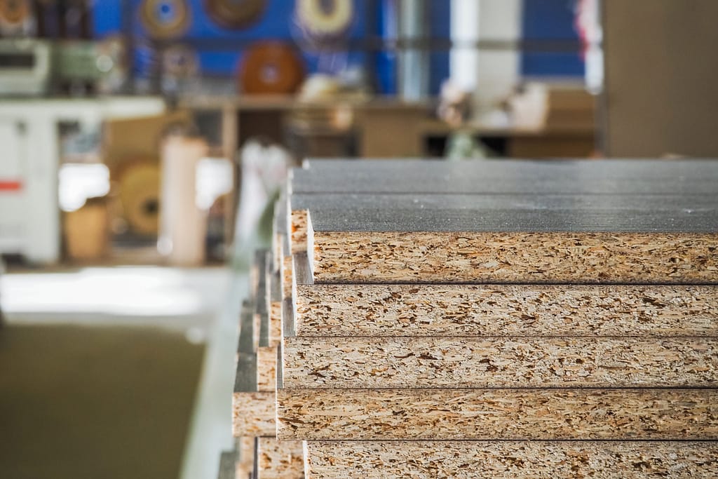 plusieurs planches de bois dans un atelier