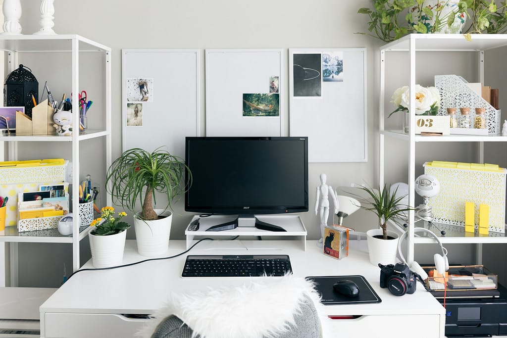 poste de travail dans un bureau