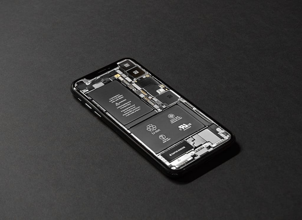 Batterie d'un téléphone portable