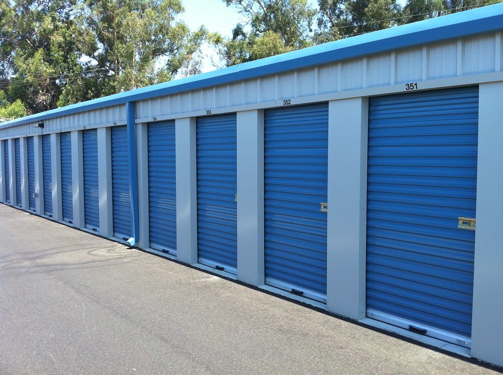 un espace de self-storage