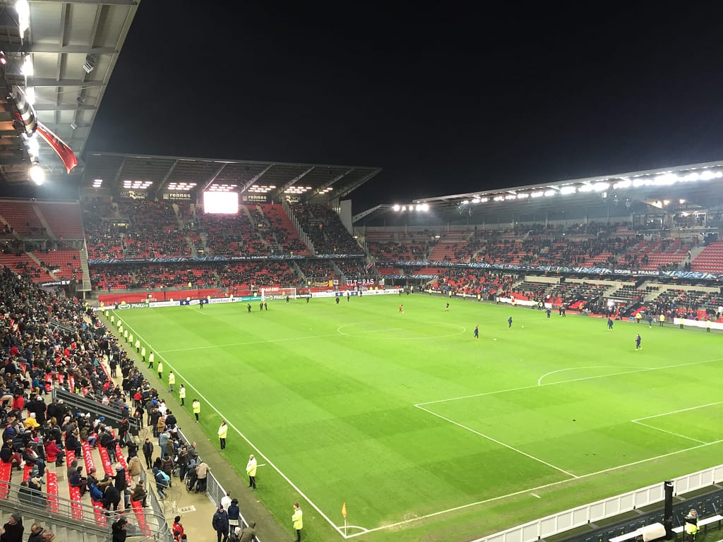 un stade de football en France
