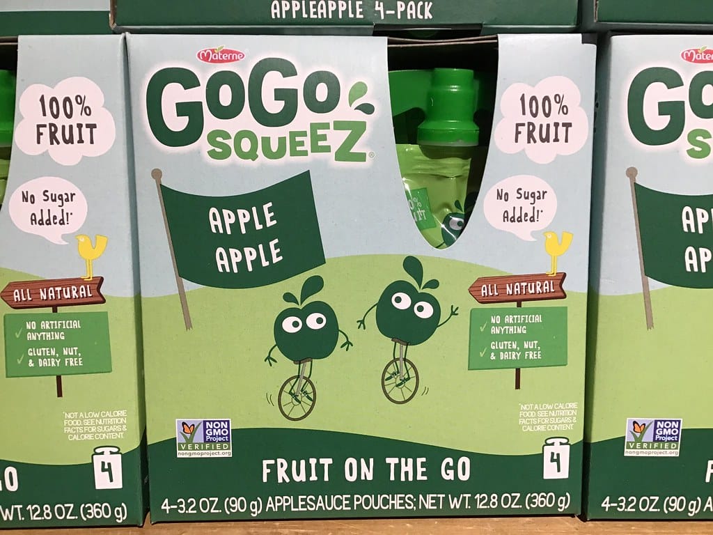 compotes sous forme de gourdes