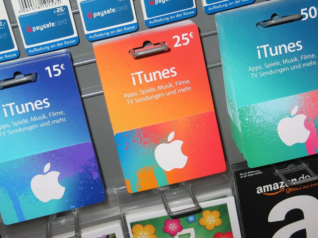 Cartes cadeaux Apple