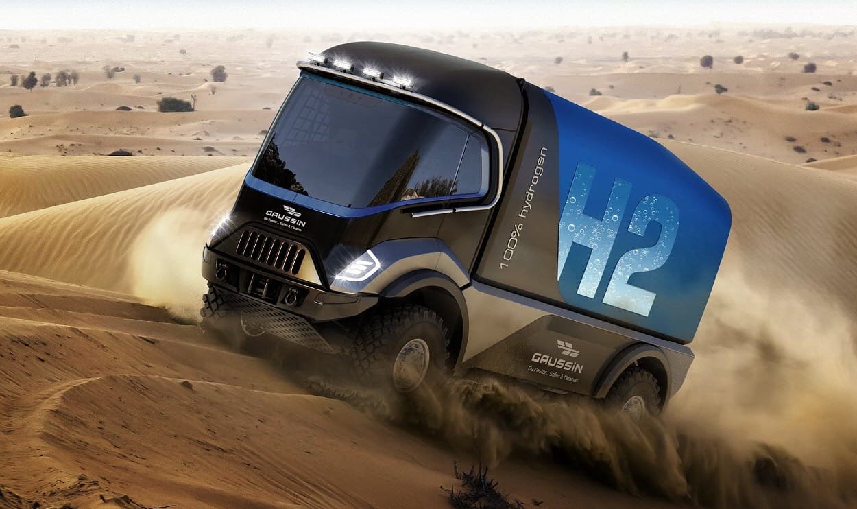 camion tout terrain fait par l'entreprise Gaussin