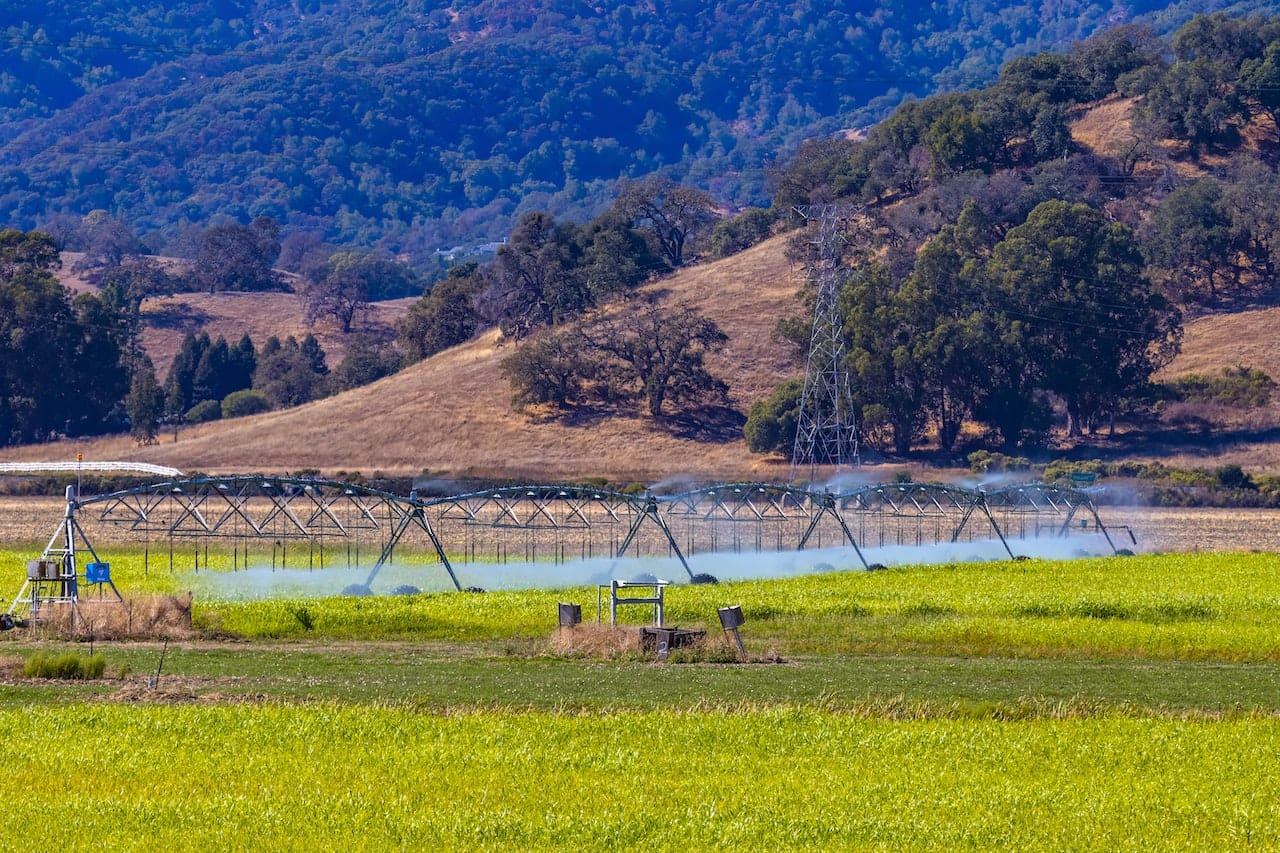 rampes et pivots utilisés pour l'agriculture agricole
