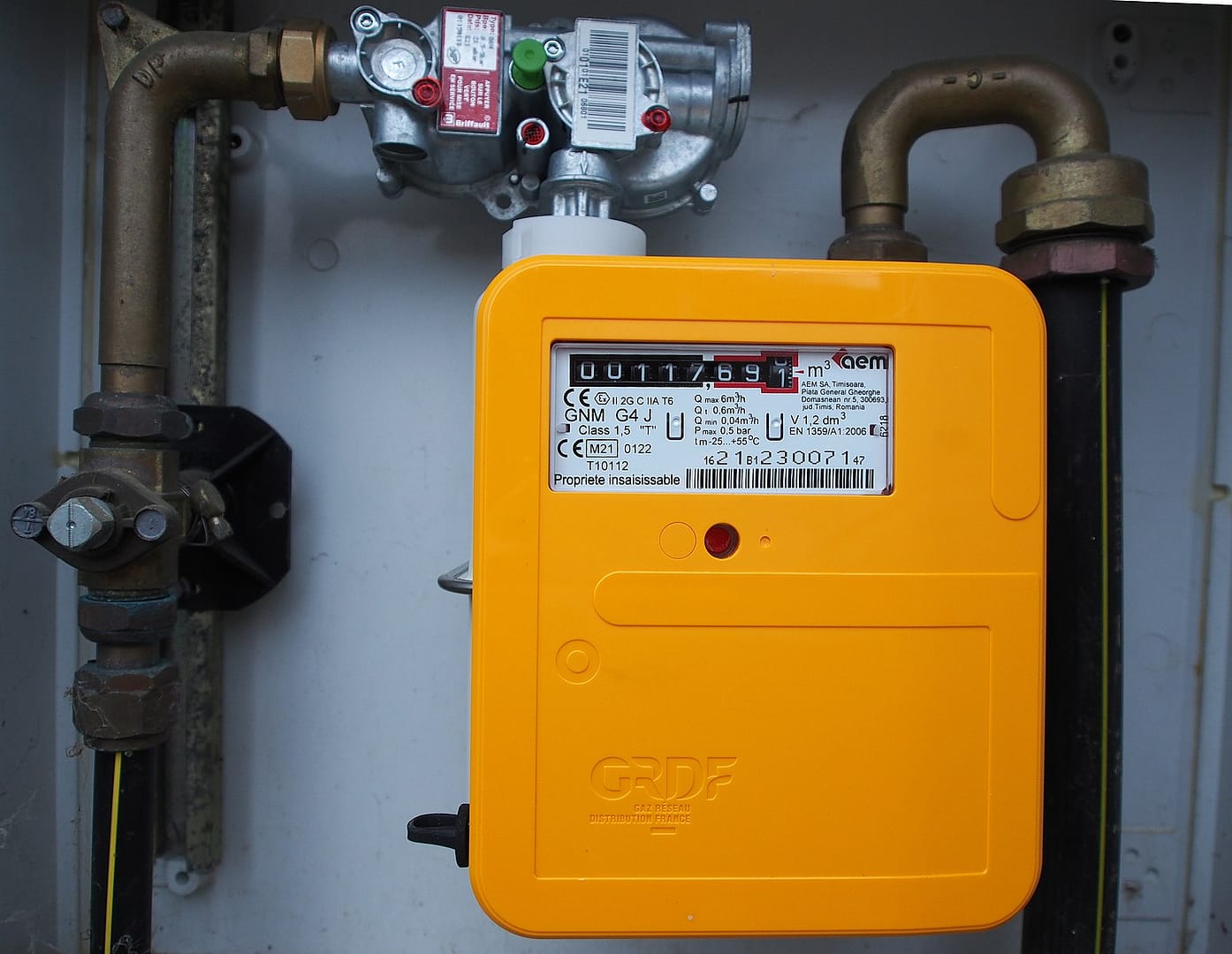 compteur de gaz GRDF