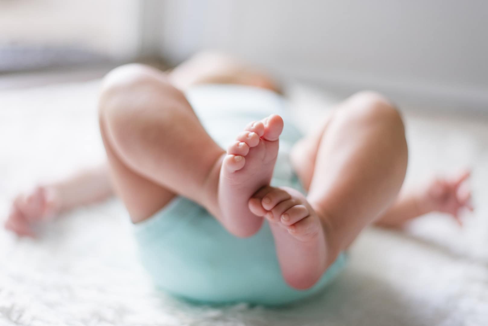 bébé placé sur le dos