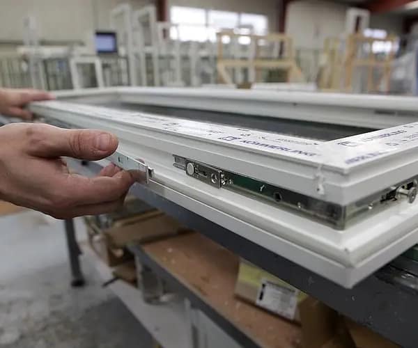 fenêtre en PVC dans une usine