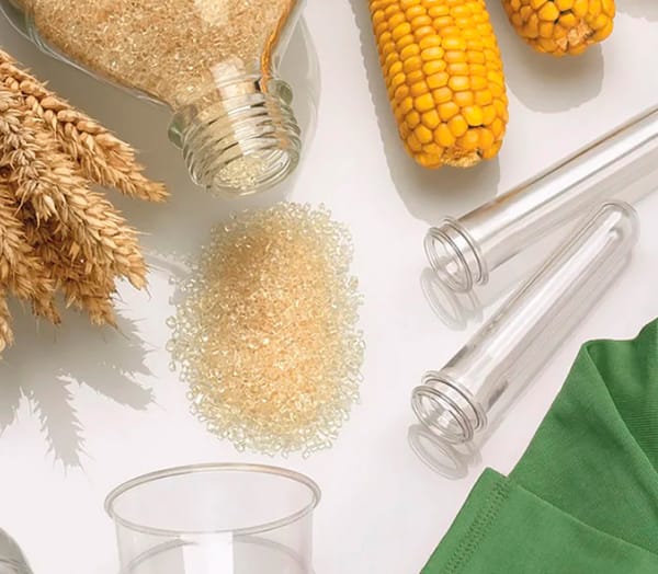 plusieurs types de plastiques et matières premières agricoles