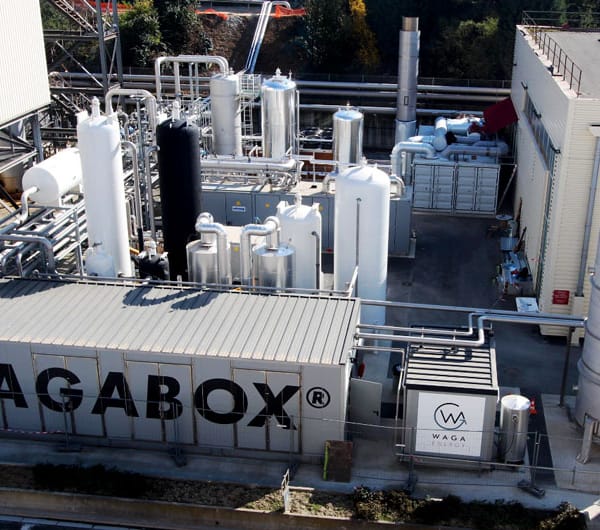 usine de biométhane de l'entreprise Waga energy