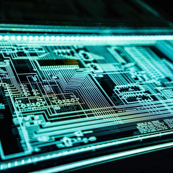 zoom sur un composant informatique
