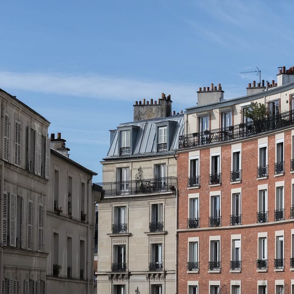 Des immeubles parisiens où le marché immobilier est très actif
