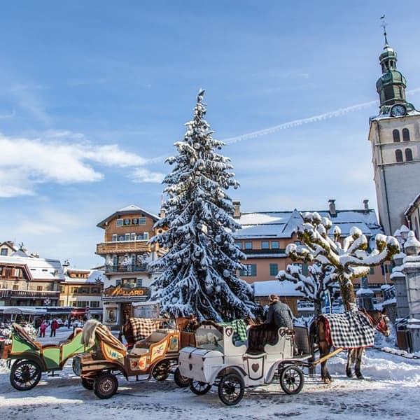 Megève lors d'une saison d'hiver