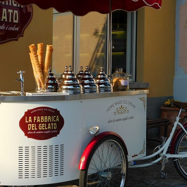 point de vente glacier ambulant