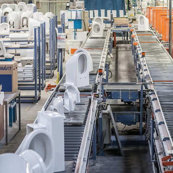 usine de fabrication de WC en céramique