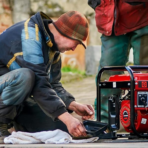 réparation d'un petit groupe électrogène