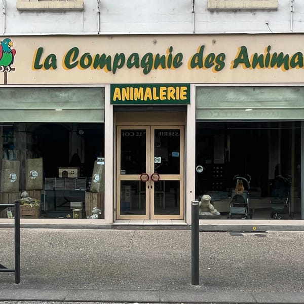 façade d'une animalerie