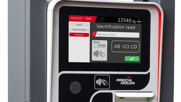 terminal de pesage industriel indique le résultat