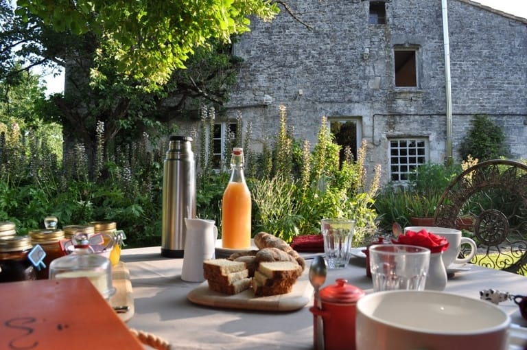 petit déjeuner dans un bed & breakfast