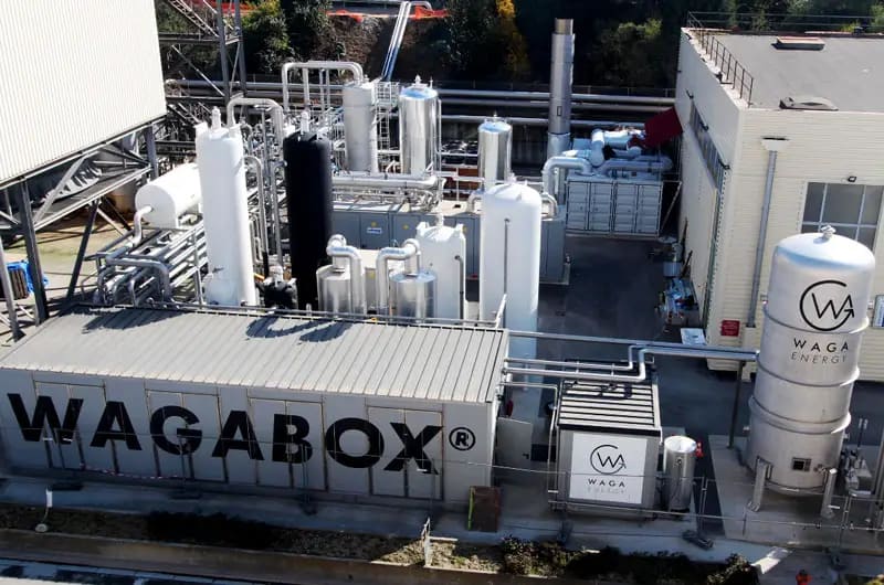 usine de biométhane de l'entreprise Waga energy
